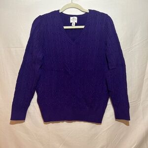 Purple V-Neck Sweatet